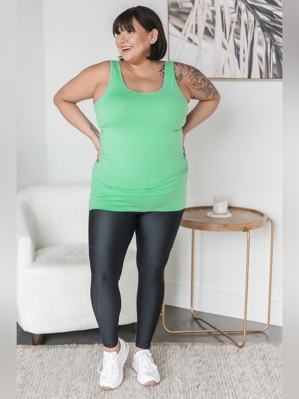 Long Shot Tank (NWT)🍒 Mint/ Spearmint, Size Medium